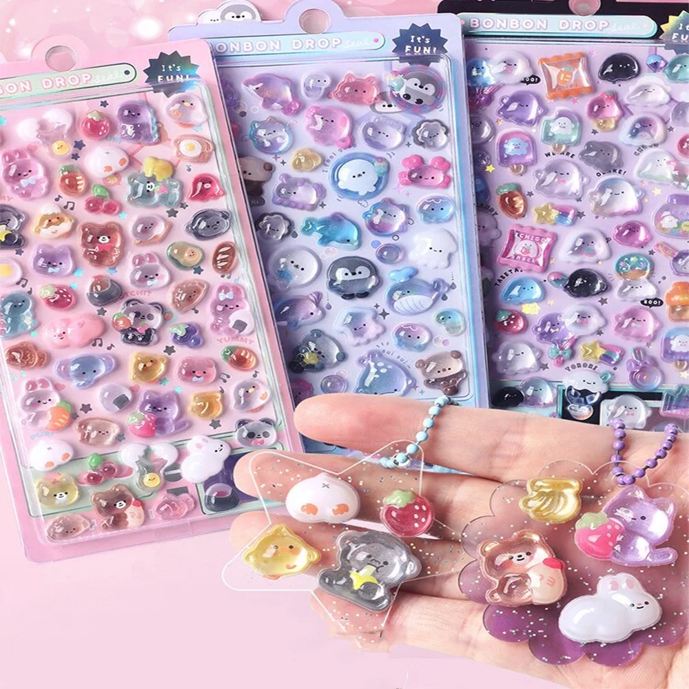 3D-наклейка с бриллиантами и драгоценными камнями