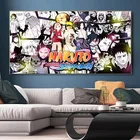 Фон в стиле Наруто Художественная Картина на холсте аниме Nauto плакаты принты анимационный персонаж настенные картины для декора детской комнаты