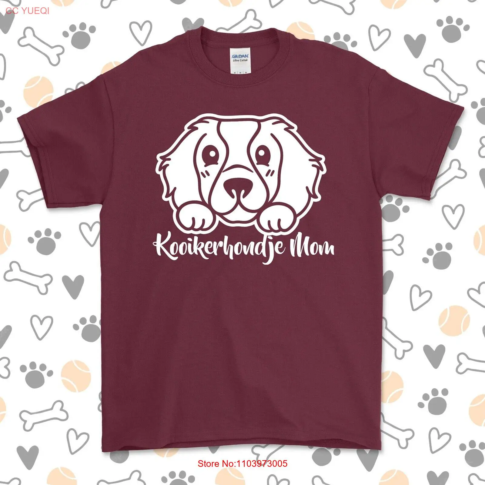 Футболка для мамы Kooikerhondje | Kooiker Выберите свой цвет! Собака Мама