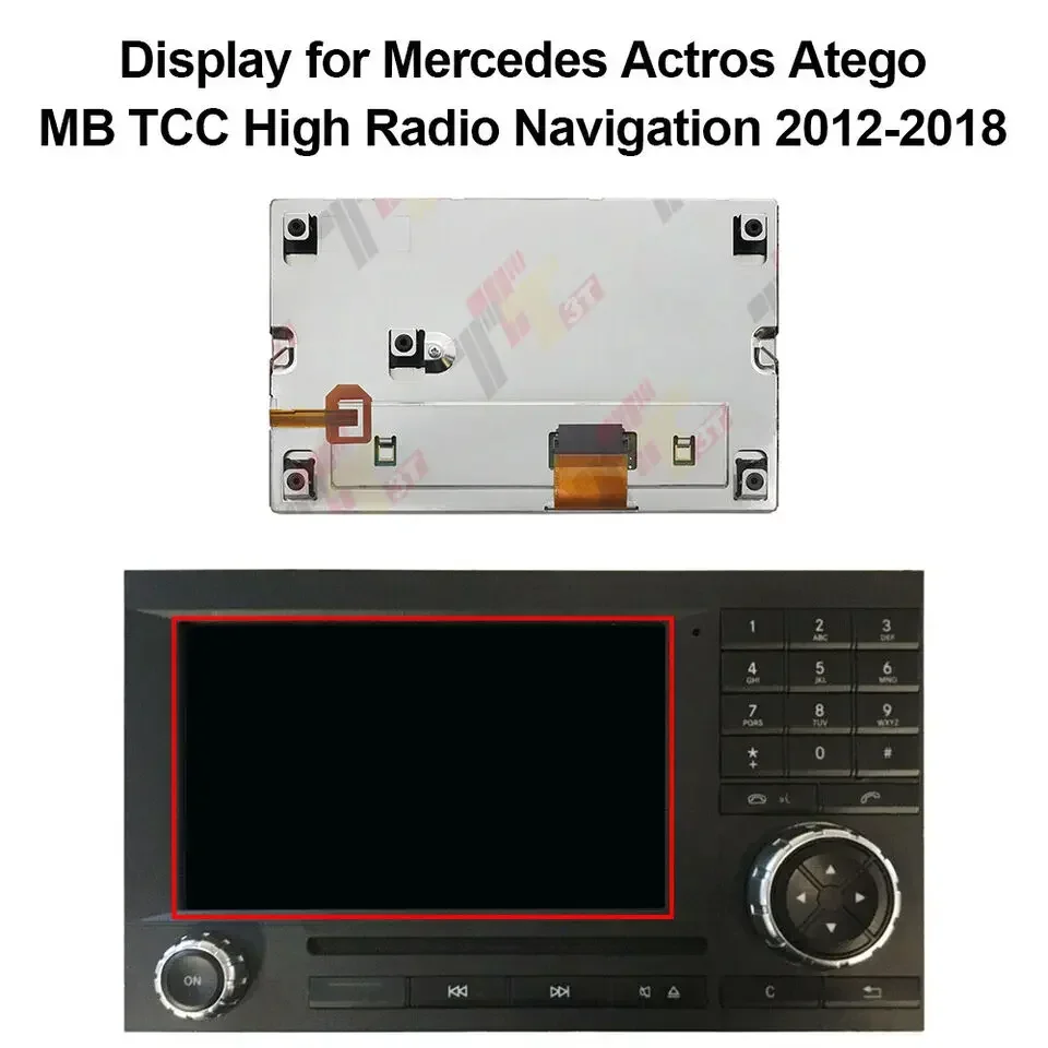 Фото Дисплей для Mercedes Actros Atego MB TCC 2012-2018, Land Rover Freelander, радио-навигационный ЖК-экран OEM №1