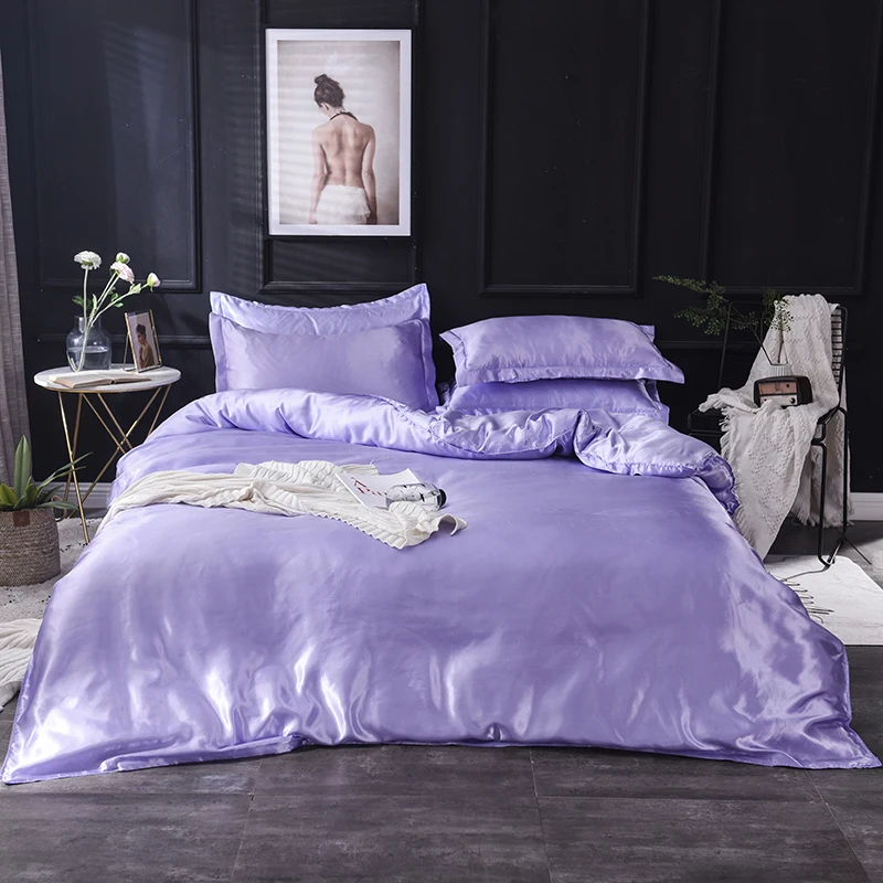 

Purple duvet cover 220x240 Pillowcase 3pcs,200x200 quilt cover, bed cover 150x200,queen king size bedding set,bed sheet