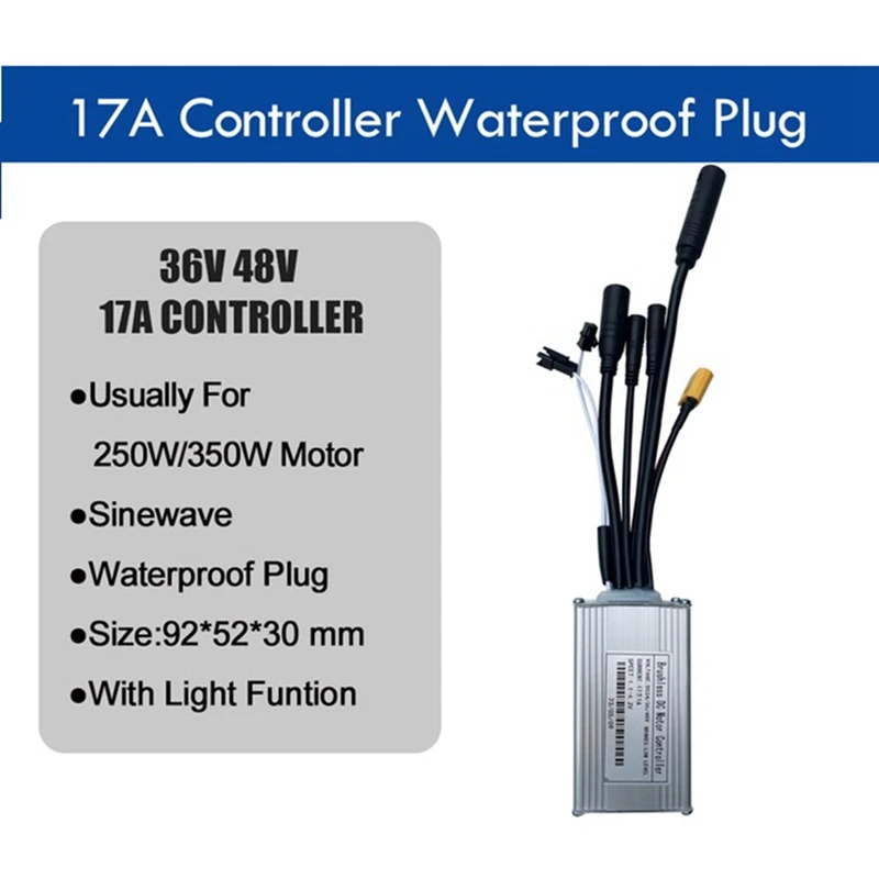 Аксессуары для контроллера велосипедного электрического скутера 24V36V48V-17A