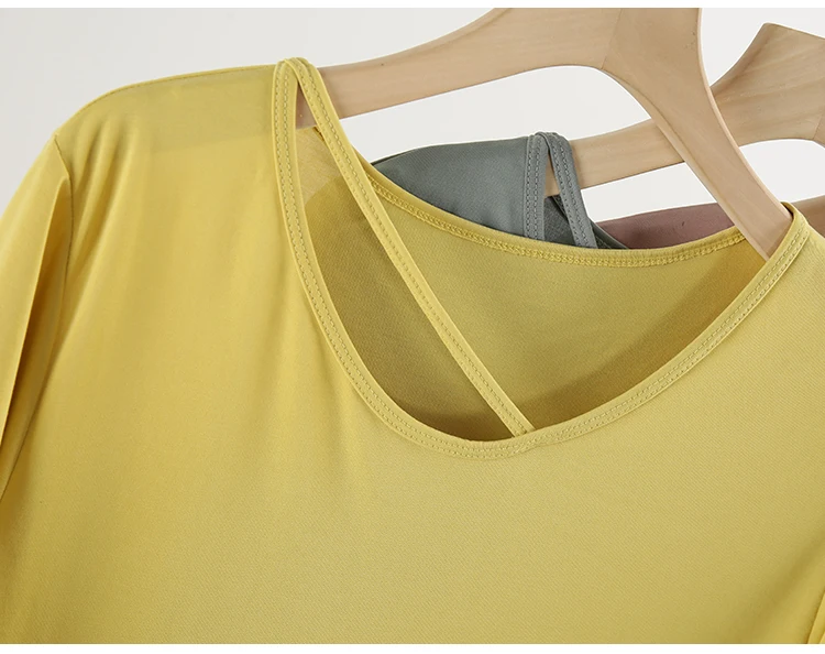 Lulu Loose Yoga Tops Women 's Sports Shirts Summer Quick Dry Breathable Short Sleeve T-shirt Fitness Running Sportswear Ladies