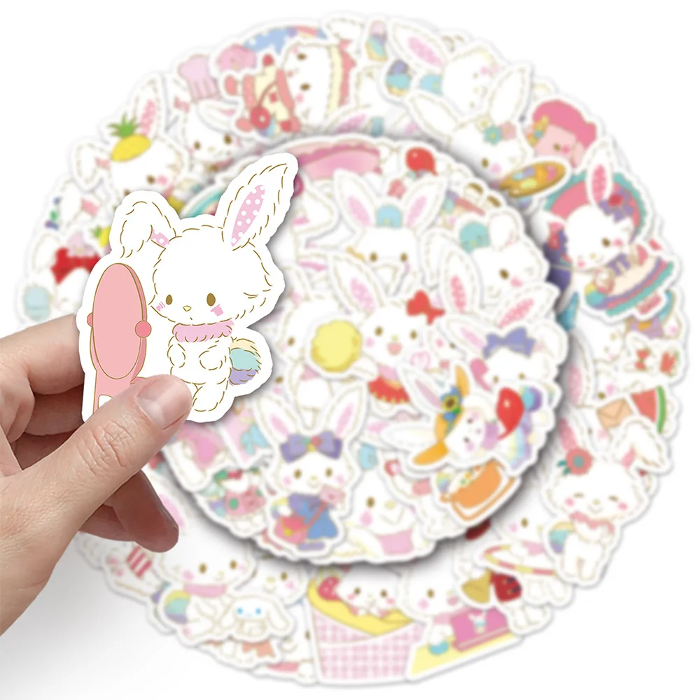 10/30/51 шт. милые Мультяшные наклейки Sanrio Wishmemell для детей аниме кролики телефона