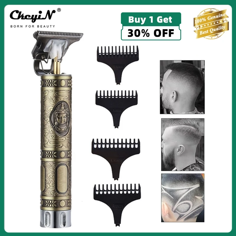 

CkeyiN Rechargeable Hair Clipper Electric Haircut Machine Handy Hair Trimmer Barbershop Cordless 0mm Baldheaded Shaver