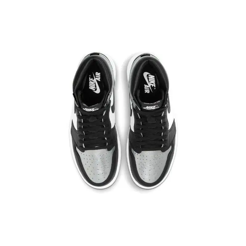 Женские кроссовки Jordan 1 высокие серебряные носки в стиле ретро CD0461-001