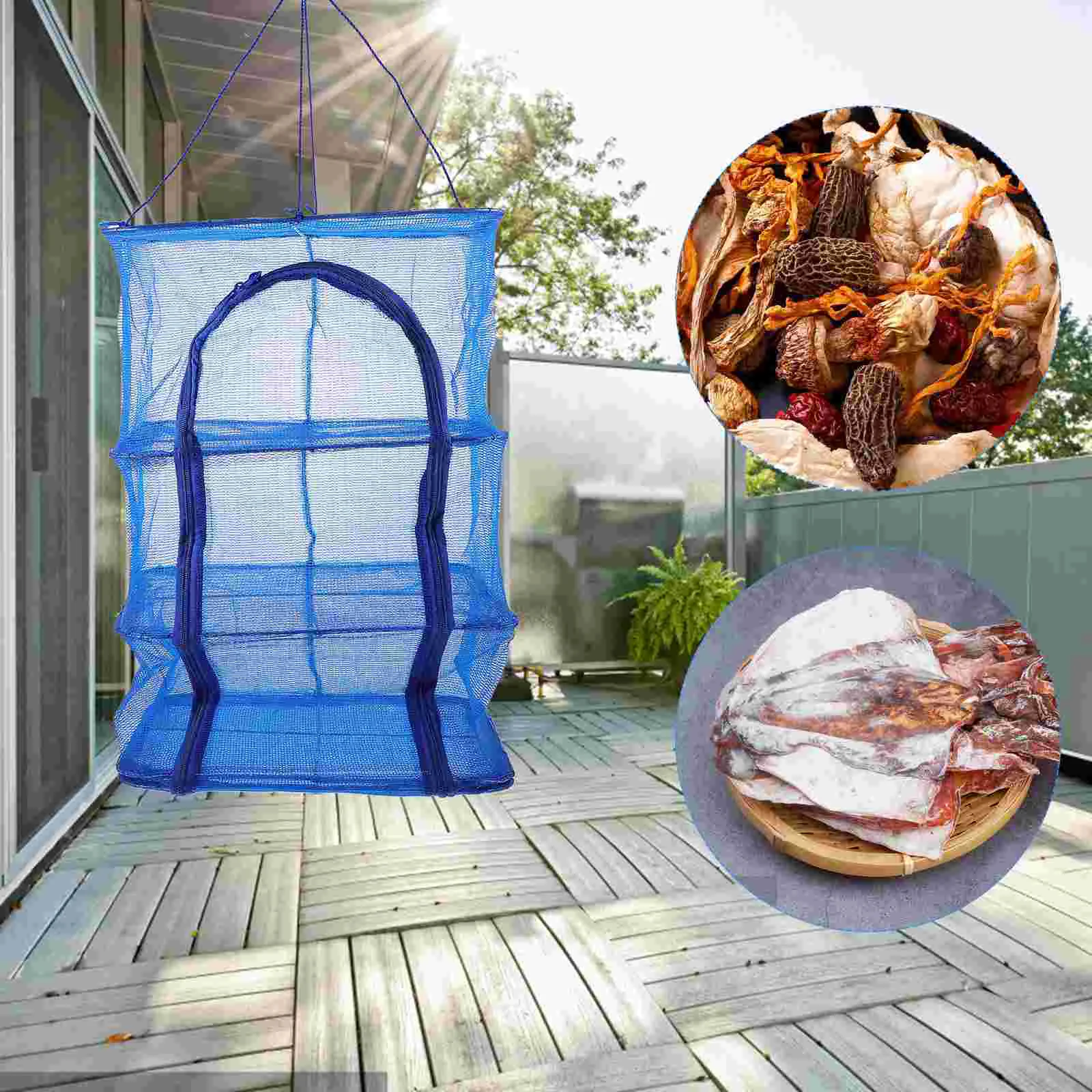 

Outdoor Food Screen Foldable Drying Net Hanging Mesh Dryer Square Hanging Mesh Dryer for Shrimp Fish Fruit Vegetables