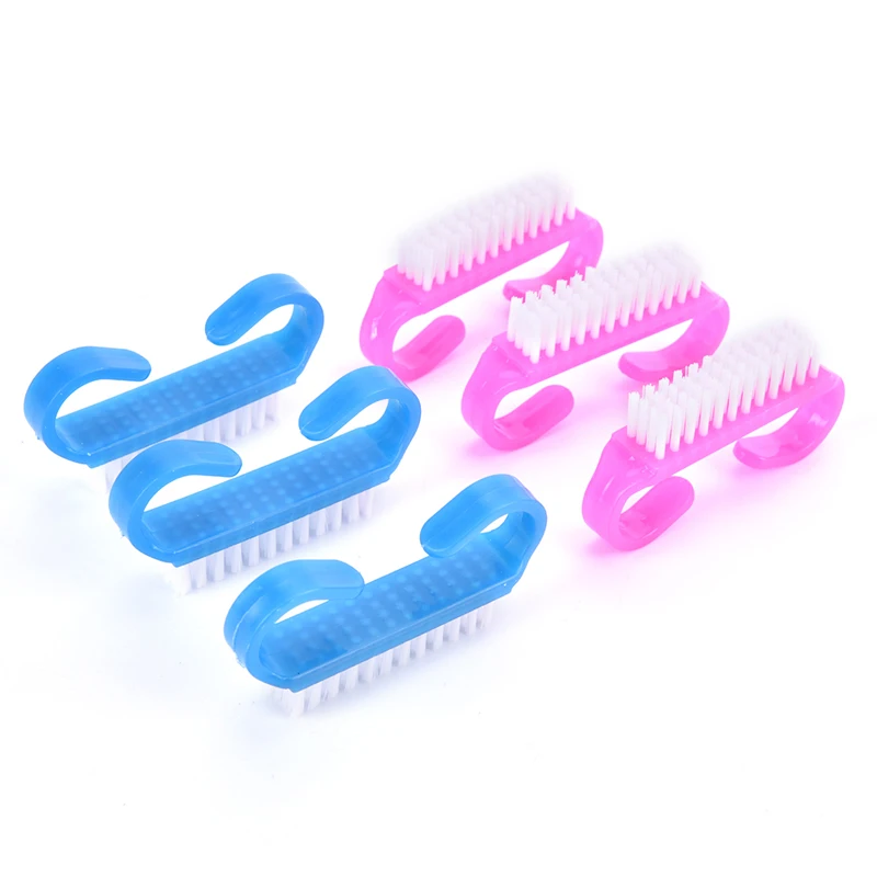 

10pcs Nail Clean Brush File Manicure Pedicure Soft Remove Dust Scrub Dusting