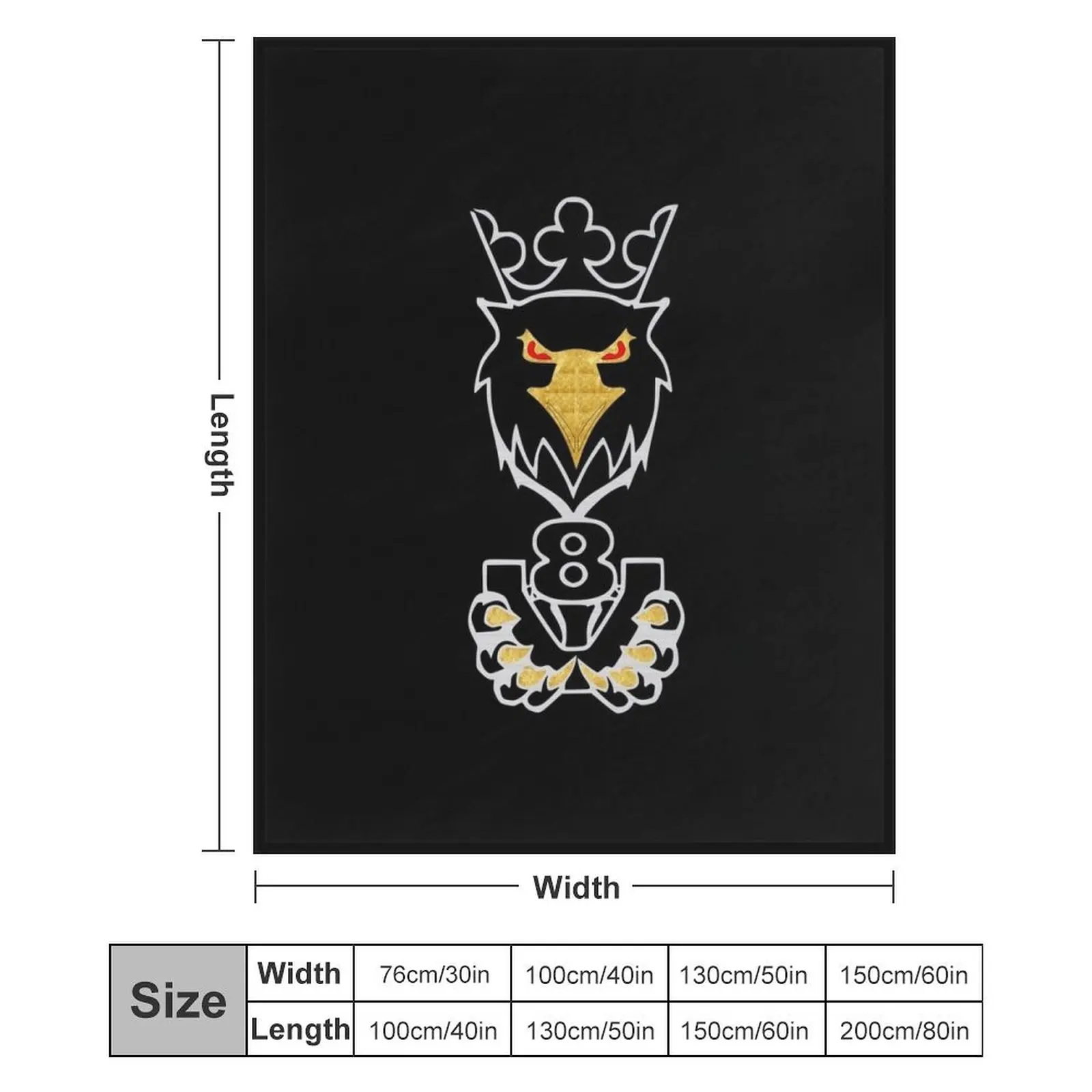 Одеяло V8 Griffin King of the Road из матового серебра