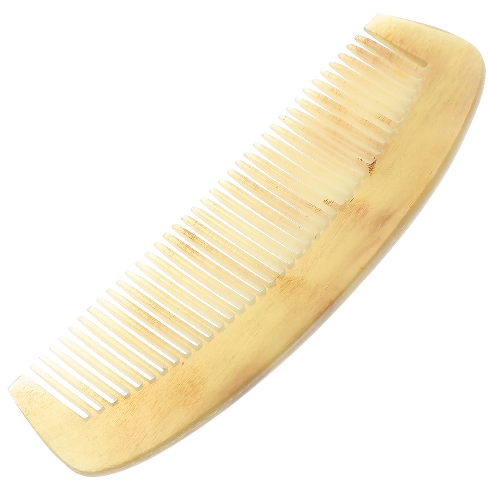 

Ox Horn Comb Natural Horn Comb Anti Static Comb Without Handle- cut Hand Polished ( 9cm )