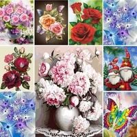 meian 1114ct embroidery painting flowers butterfly cross stitch kits dmc printed canvas diy handmade home decoration