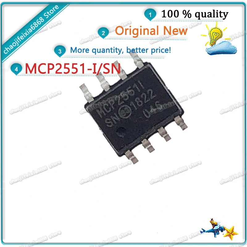 5PCS/lot! MCP2551-I/SN MCP2551-I MCP2551I SOP-8 MCP25511 MCP2551ISN SOP8 High-speed CAN transceiver chip |