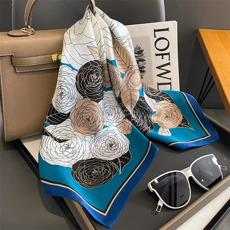 100% натуральный шелковый шарф новинка 70 см натуральная шаль Женский Регулируемый