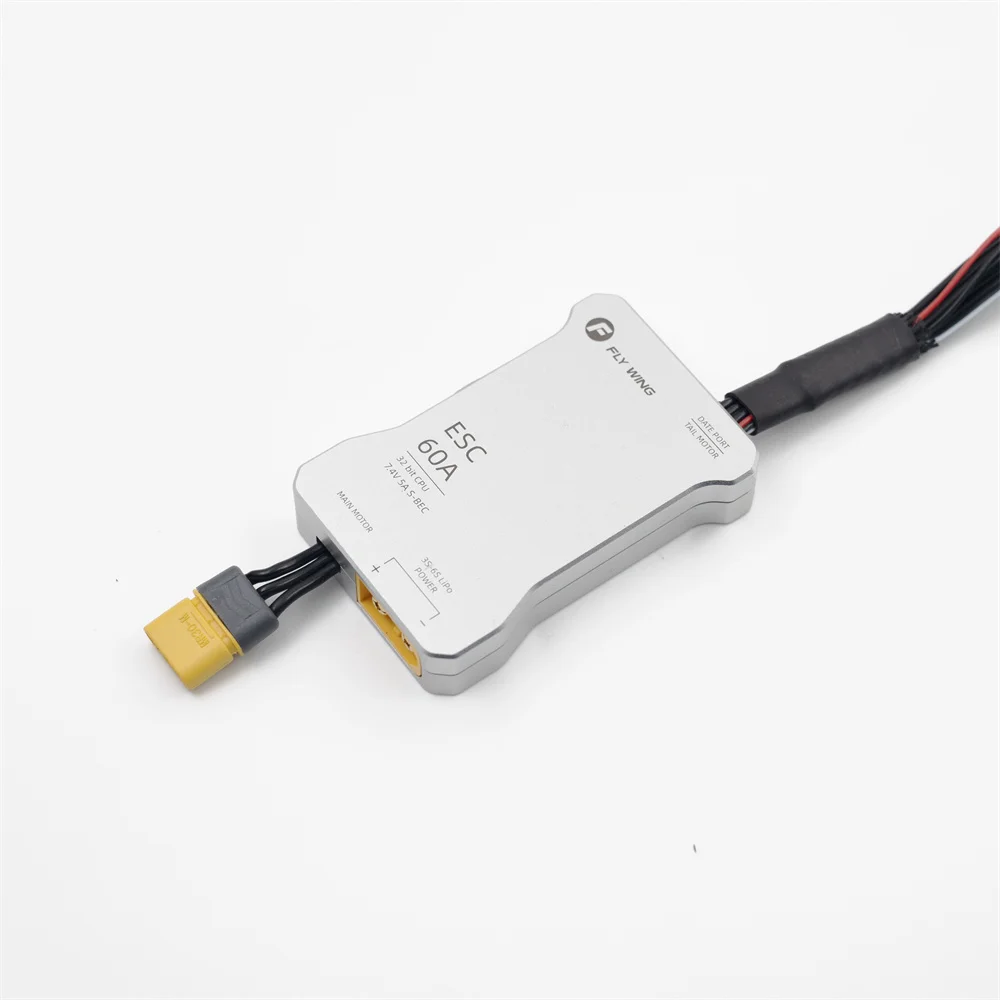 Фото Оригинальный FLY WING FW450L V3 450L 2 в 1 6S 60A ESC цифровой вертолет ESC запасные части для вертолета 450 №1