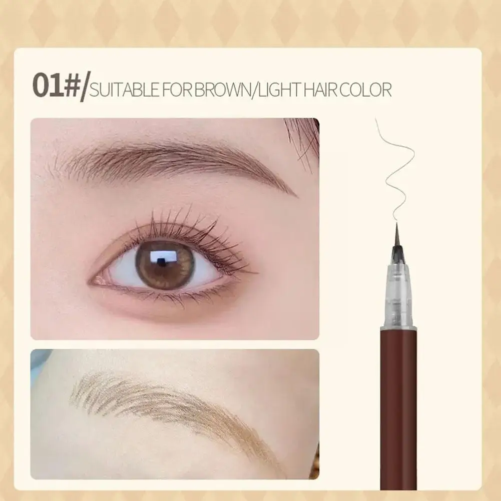 

Liquid Eyebrow Pencil Ultra Thin Head Outline Lying Eyeliner Liquid Pencil Enhancers Proof Sweat Silkworm Eyebrow Eyebrow Z2Z3