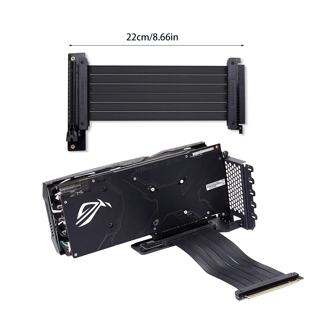 

PCI-E Adapter Cable with Bracket Anti-interference Graphic Card Extension Cable Computer Accessory