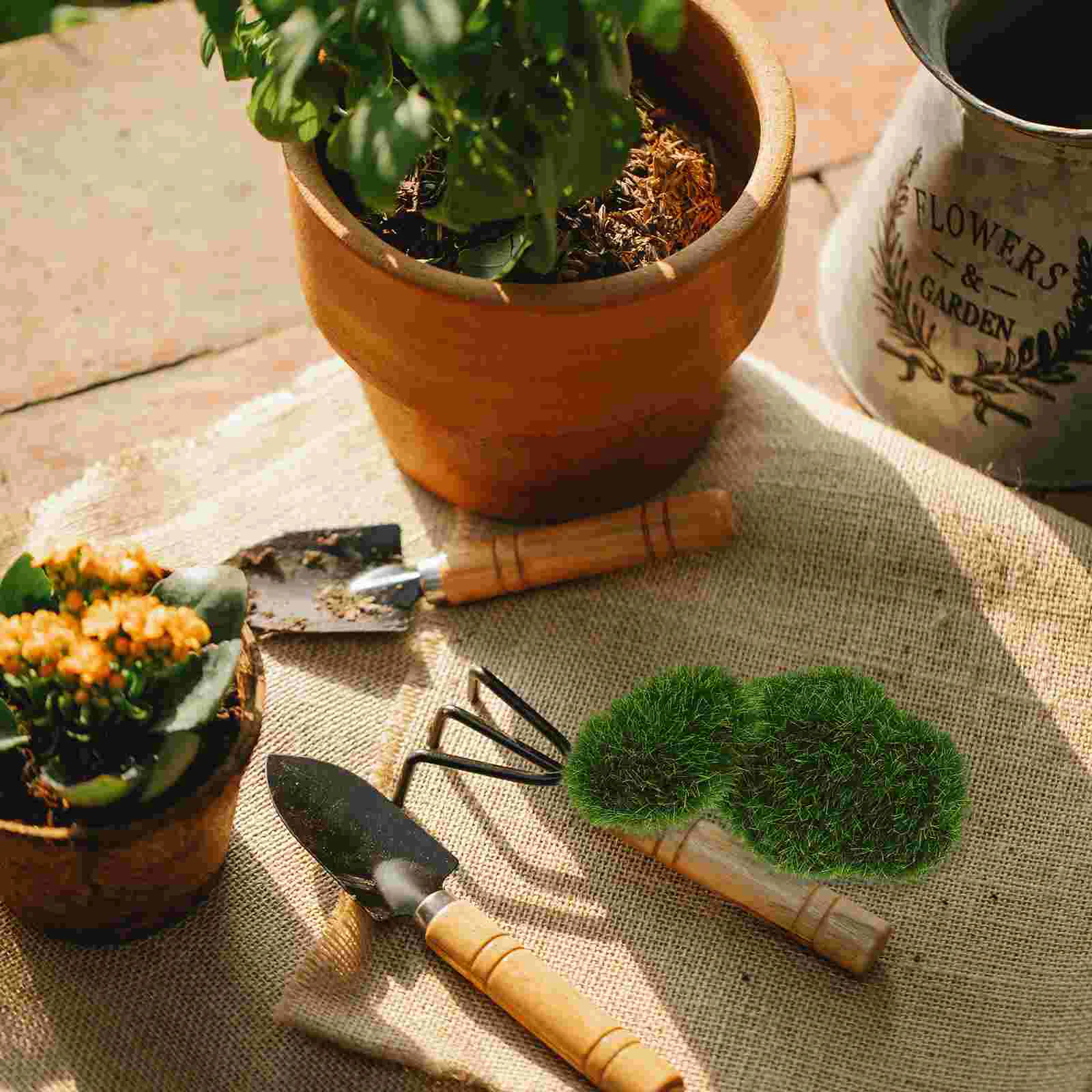 6 шт. реквизит из искусственного камня мха имитация мохового сочного горшка