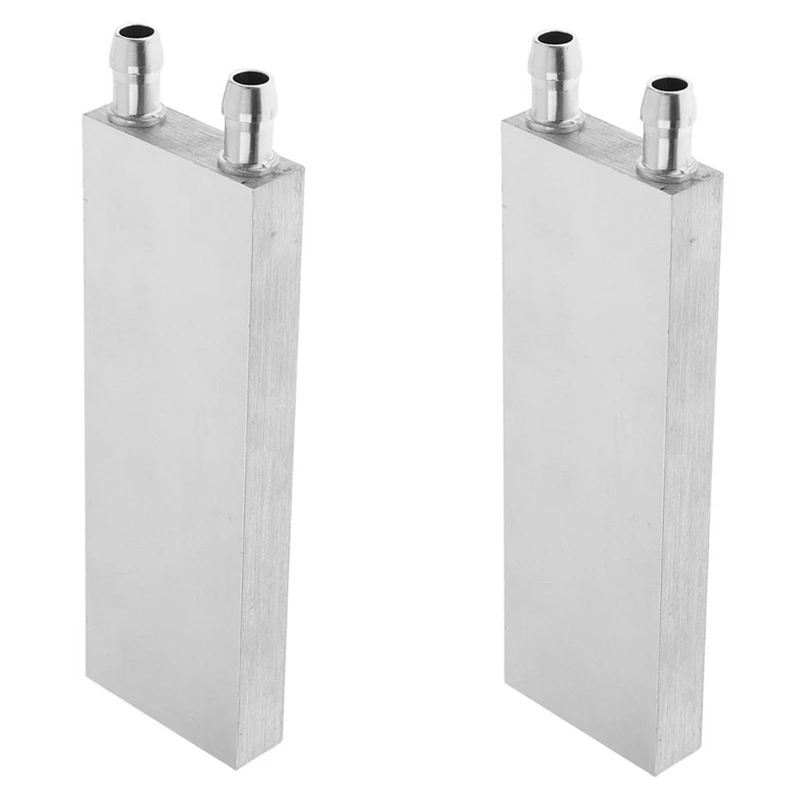 

2X Aluminum Water Cooling Block 120X40x12mm Cooler For Computer CPU Radiator