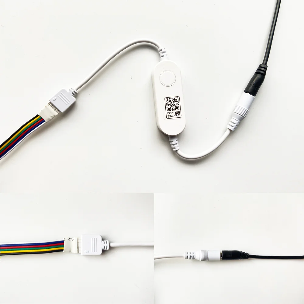 Mini Homekit WiFi Smart LED Controller DC 5V 12V 24V Dimmer Siri Voice Control for RGB RGB+CCT RGBCW Strip Light 4 Pin 6 Pin images - 6
