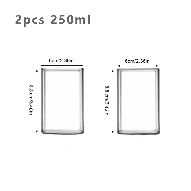 

Стаканы для питья, тонкая квадратная стеклянная чашка для чая с молоком, боросиликатная прозрачная бутылка для кофе для домашнего офиса, подходит для подогрева