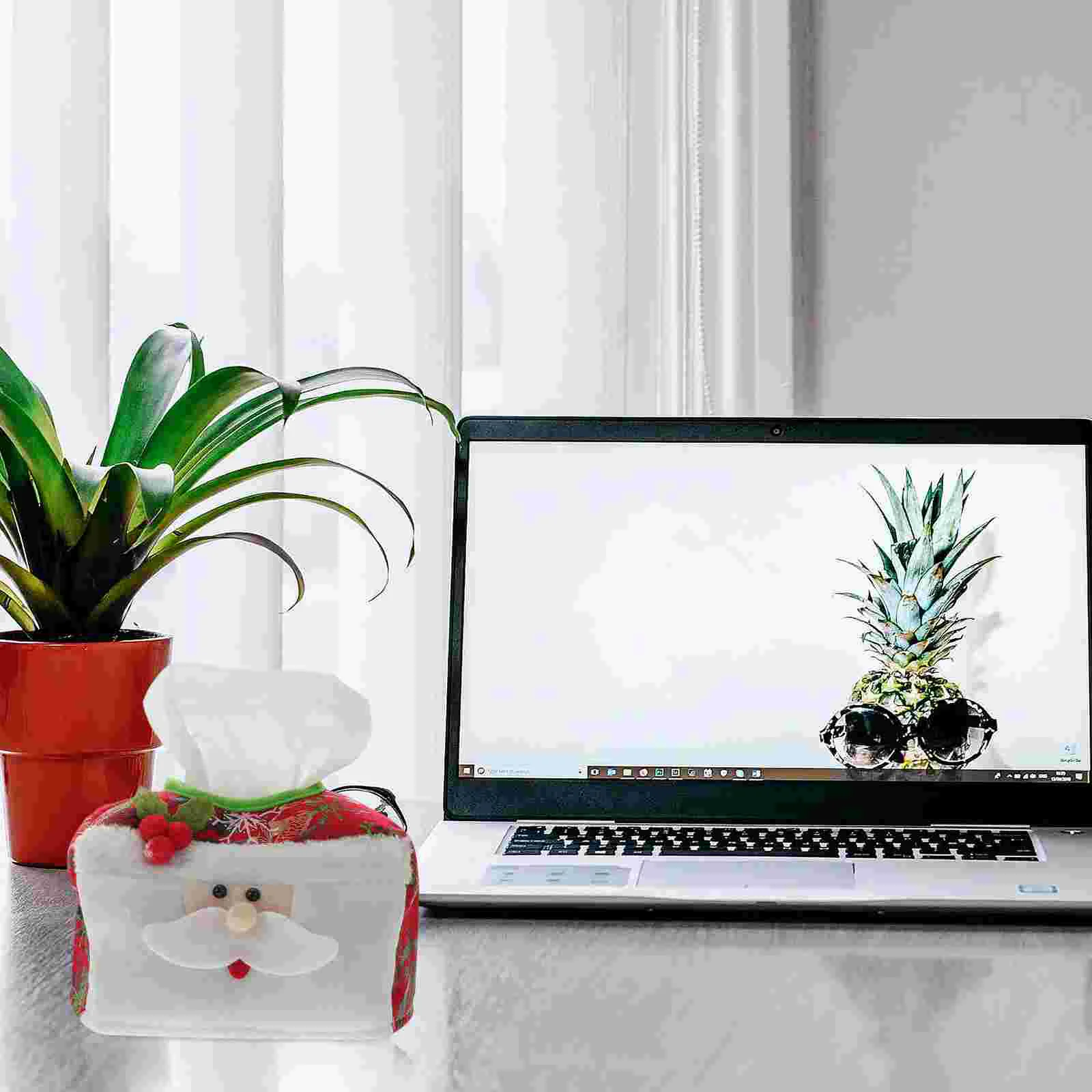 

2pcs Fabric Tissue Box Creative Lightweight Tissue Box Cover for Home