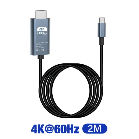 4K 60 Гц HD видеокабель для iPhone 15 Pro Samsung S23 Plus Xiaomi 14 Macbook iPad USB Type C к HDMI TV AV конвертер USBC адаптер