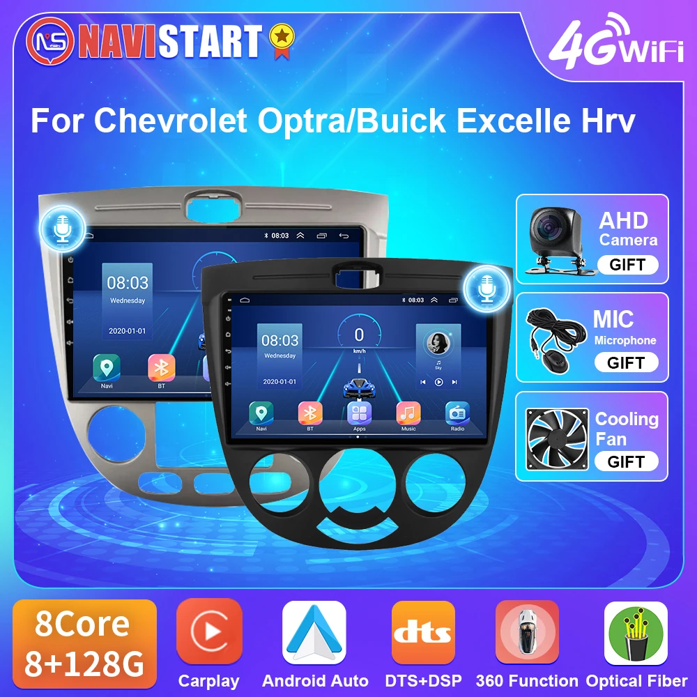 

NAVISTART T5 Car Radio For Chevrolet Optra/Buick Excelle Hrv 2004-2008 Android 10 GPS Navigation Video 4G WIFI Carplay Player