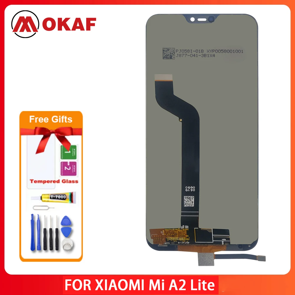 

OKANFU New Original 5.84 inch Display For Xiaomi Mi A2 Lite LCD Display Touch Screen Digitizer Replacement For Xiaomi Redmi 6