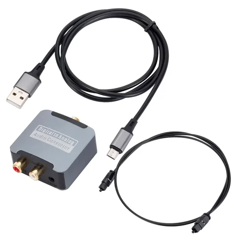 ЦАП Цифро-аналоговый аудиоконвертер оптический SPDIF Toslink коаксиальный вход в L/R RCA Разъем 3,5 мм выход усилителя для наушников
