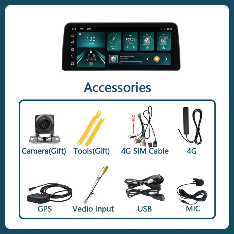 12.3' KIA K5 Optima 2015-2019 1920*720 Android 10 4G Car Radio Player Navigation GPS 8-Core 6+128G Multimedia - купить по