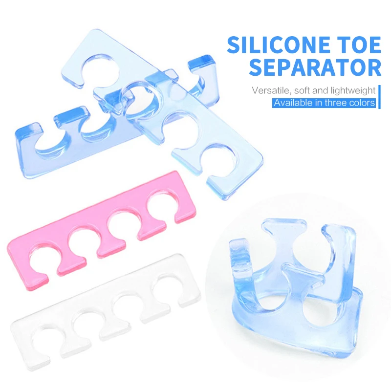 

50pc/pack Nail Art Silicone Finger Separator Soft Foam Toe Stretcher Toe & Finger Relaxing Holding Pedicure Manicure Tools