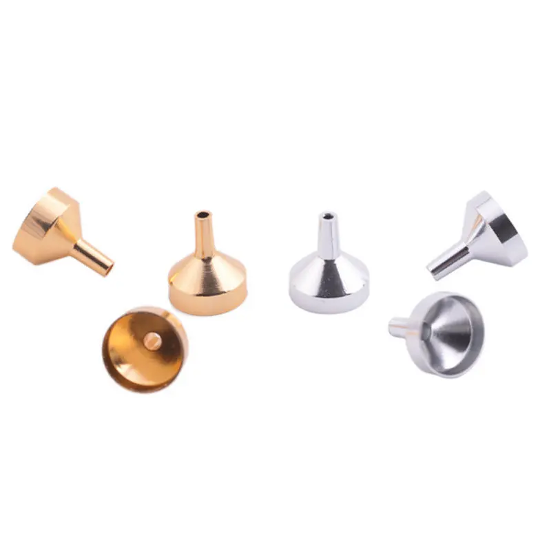 

50 Pieces Mini Metal Funnels For Filling Small Bottles Transferring Liquid Refill Perfume Essential Oil Dispensing Tool