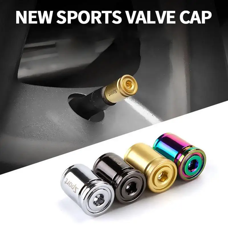 Tire Val-ve Ca-p Double-Layer Car Wheel Tires Valv-es Tyre Stem Air Val-ve Ca-p Universal Anti-Theft Tire Air Val-ve Ca-p Nozzle