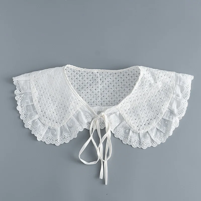 

Женский съемный воротник-шаль с бантиками