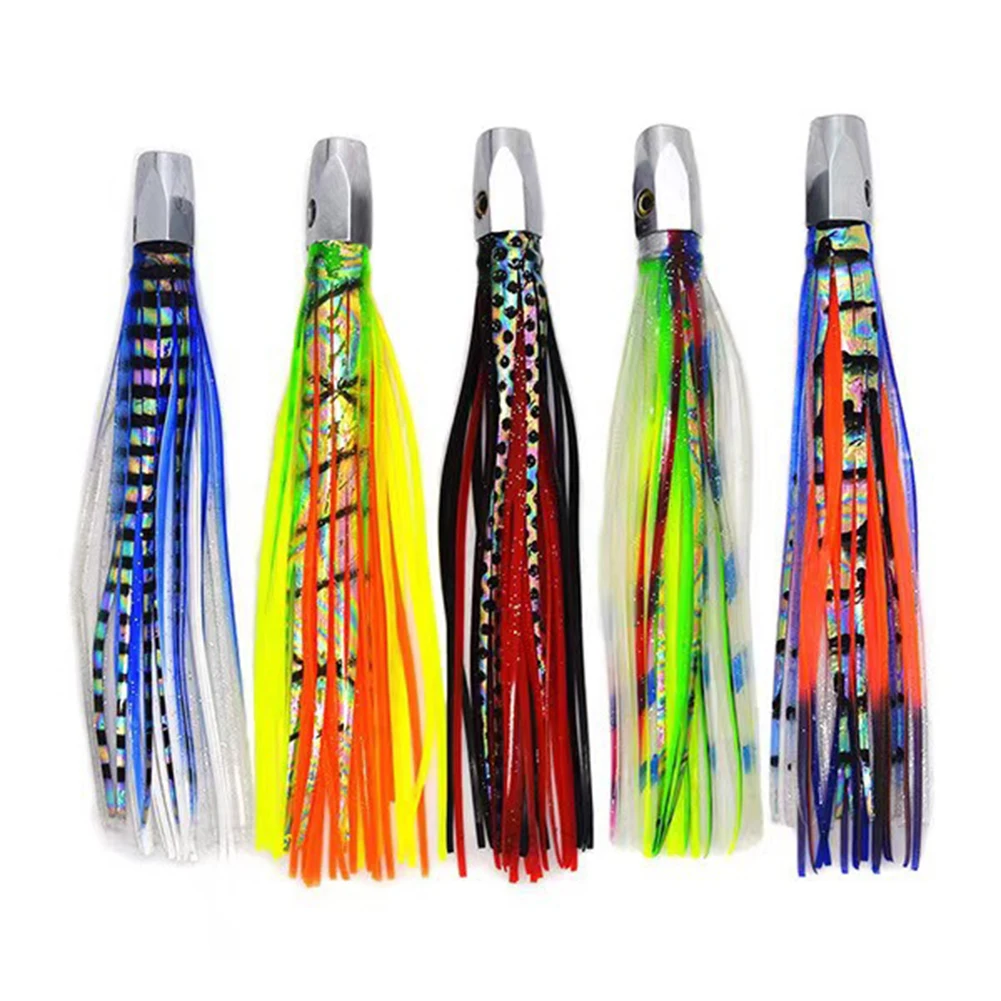 

16.5cm 7in 55g Trolling Octopus Fishing Lures Sea Subbait 3D Tuna Luya Fishing Lure Bait Large Topwater Baits Strong Treble Hook