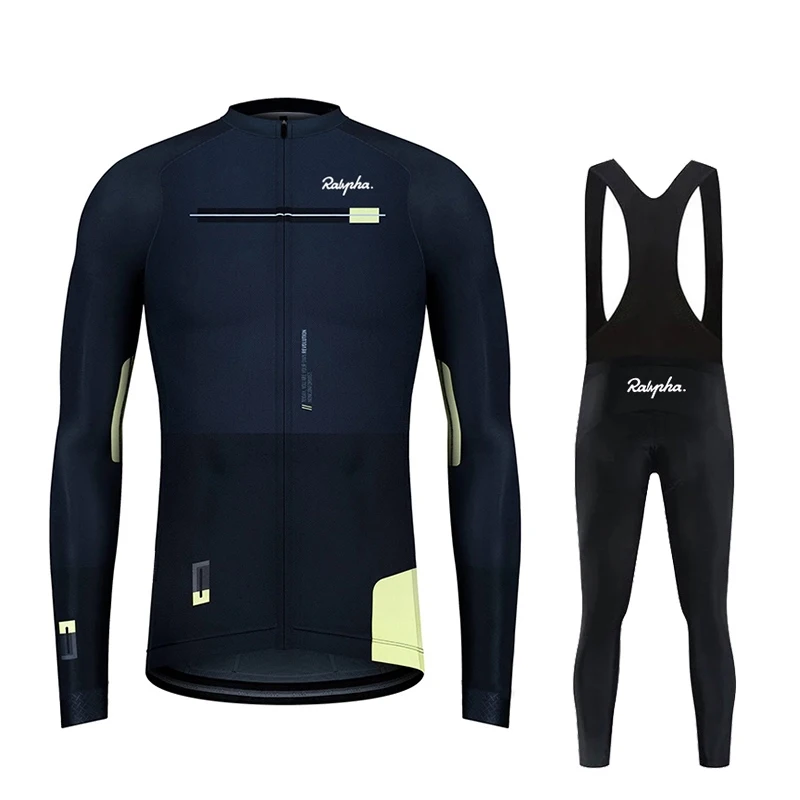 

Raphaful Autumn Men's Cycling Jersey Spring Long Sleeve Set MTB Bike Clothing Maillot Ropa Ciclismo Hombre Bicycle Wear