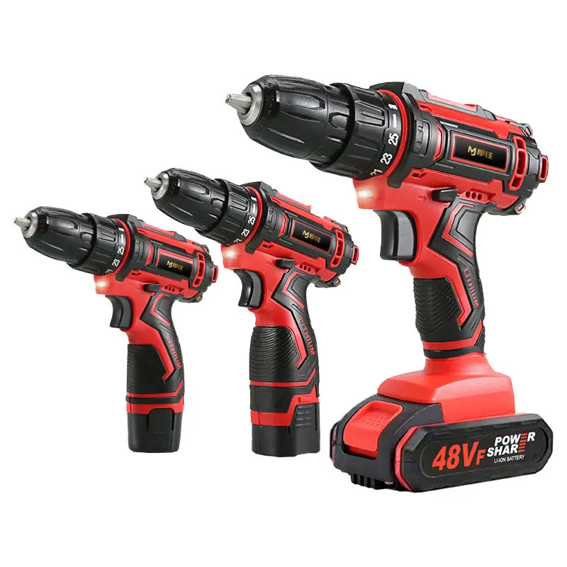 Двухскоростная электрическая дрель высокомощная перезаряжаемая Бытовая