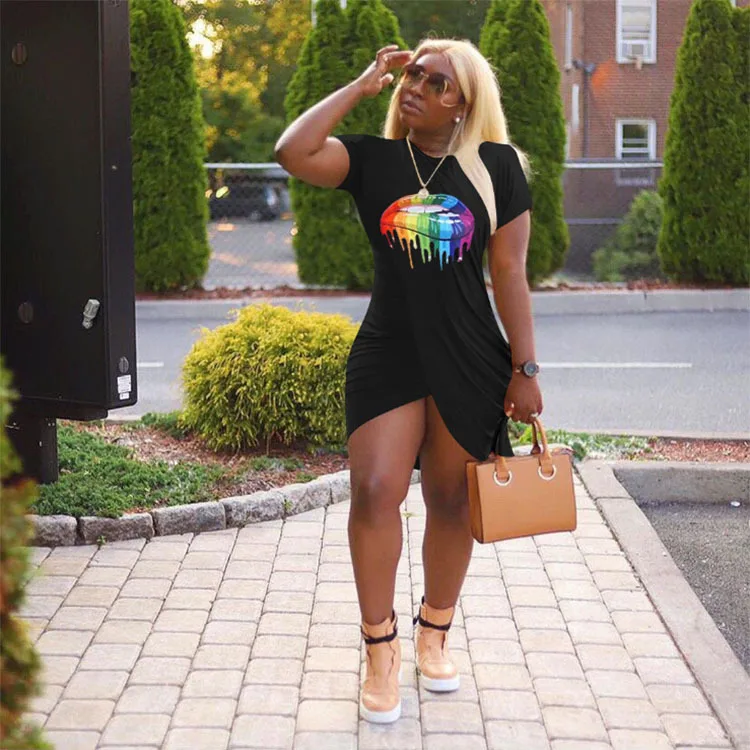 

Женское леопардовое платье с глубоким V-образным вырезом и цветочным принтом, модное сексуальное мини-платье с короткими рукавами и оборкам...