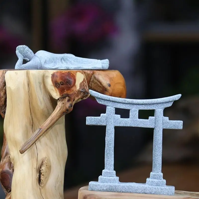 R1wa аквариумы Torii gate Ornament of Fish Tanks украшения камня укрытия пещер