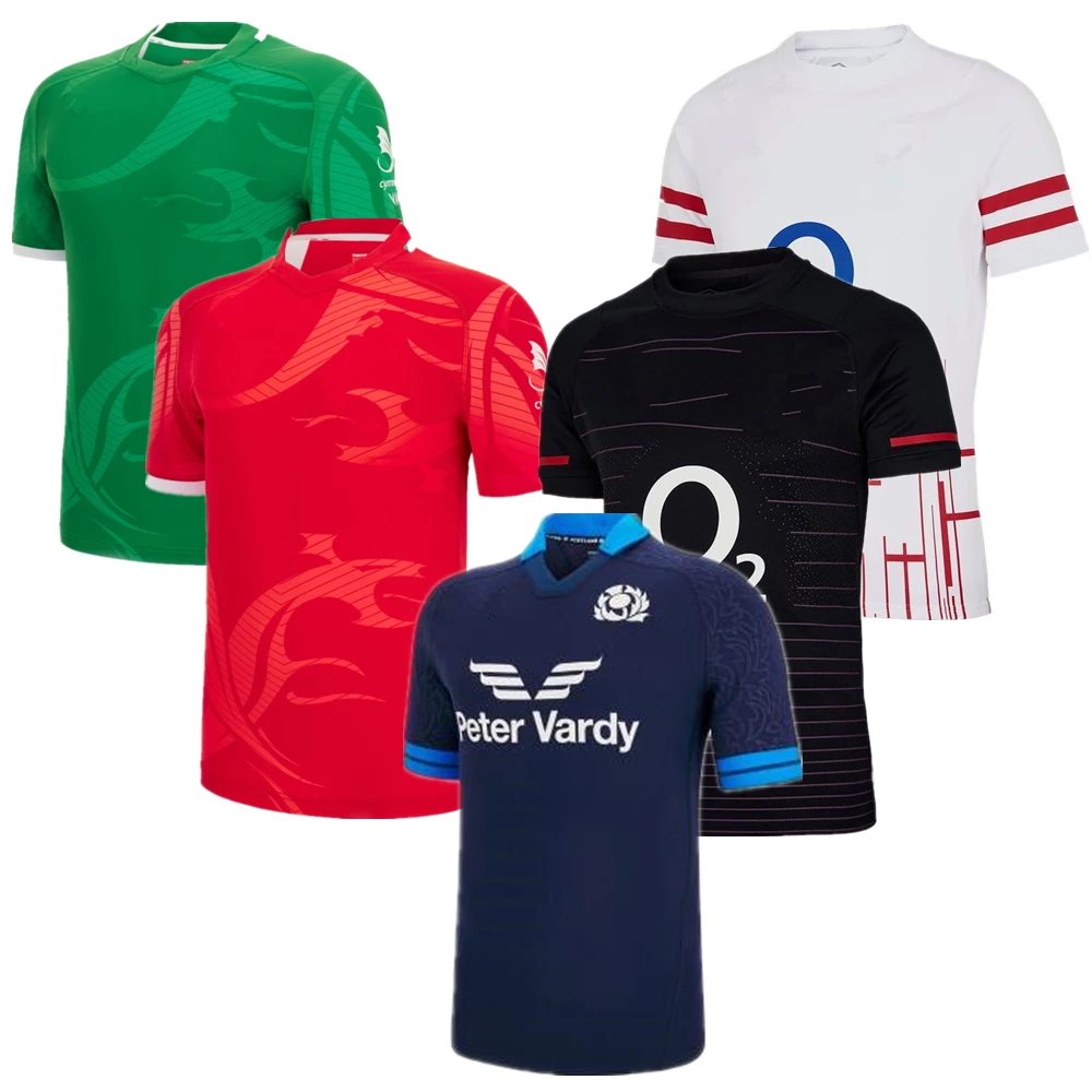 

Wales Scotland Ireland RUGBY JERSEY 2023 Welsh home away t-shirt New style rugby shirt big size 4xl 5xl Custom name and number