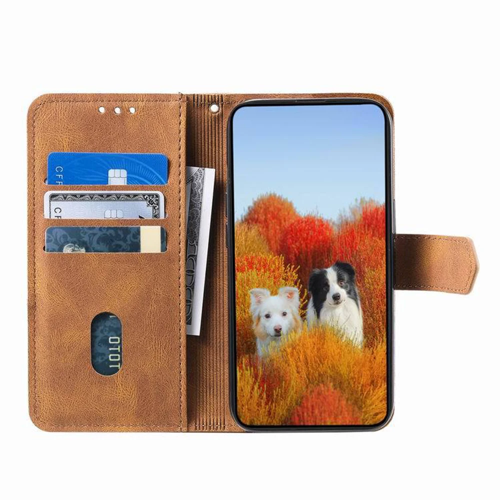Ретро-чехол-кошелек из кожи с эффектом пэчворк для Moto G Play 5G 2024, Stylus 2023, Power 2022, 2021, с ремешком и отделением для 3 карт (art.: 3920db81735c8) - 3920db81735c8