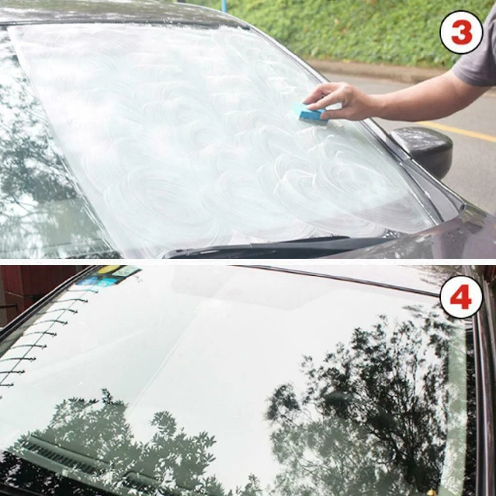 

Liquid Windshields Cleaning + Glass Sponge 45g Accessories Car Cleaner