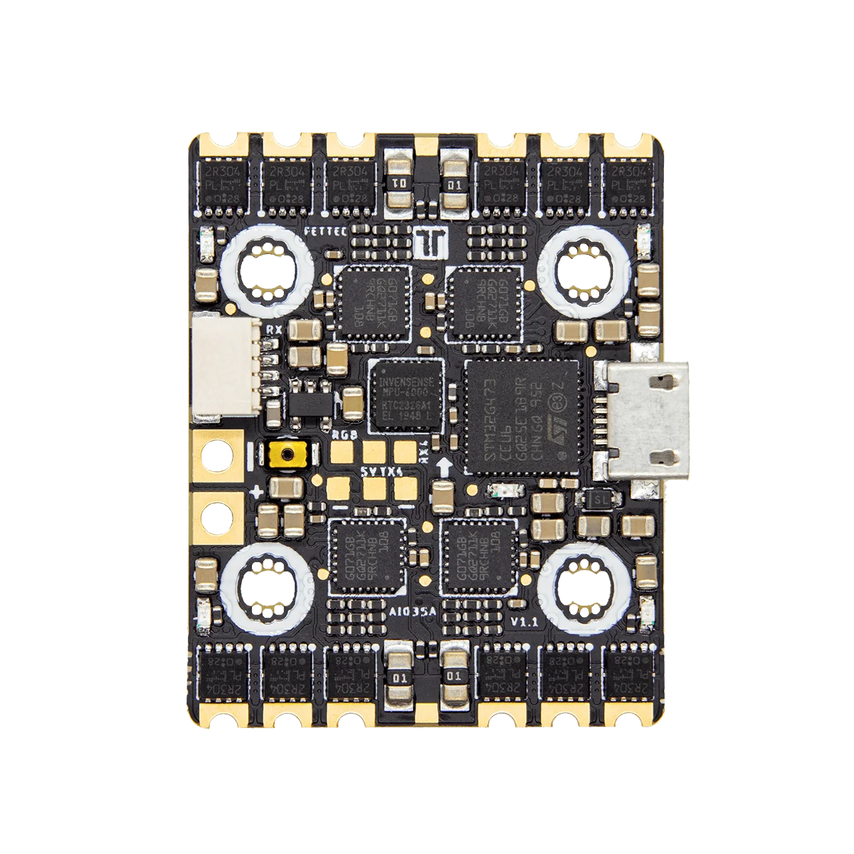 

FETtec AIO 35A-N MPU6000 G4 Контроллер полета 128K G071 35A DSHOT1200 4 в 1 ESC 3-6S 20x20 мм для DJI Air Unit FPV Freestyle Drone