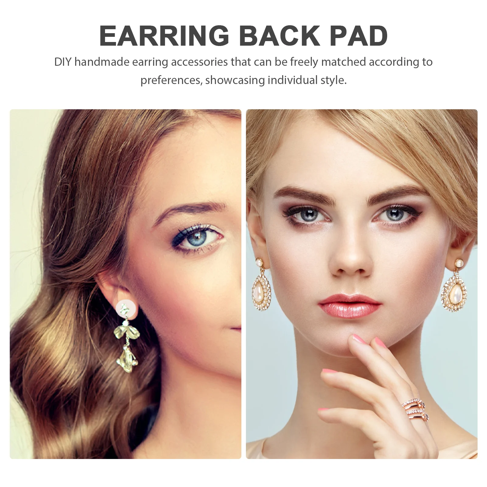 50 шт. прозрачные диски пластиковые для задней крышки сережек удобные и прочные