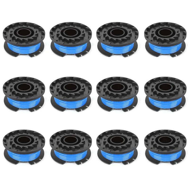 

12 Pack 0.065 Inch Line Auto-Feed String Replacement Trimmer Spool 29092 For Greenworks 20V 24V 40V Trimmer
