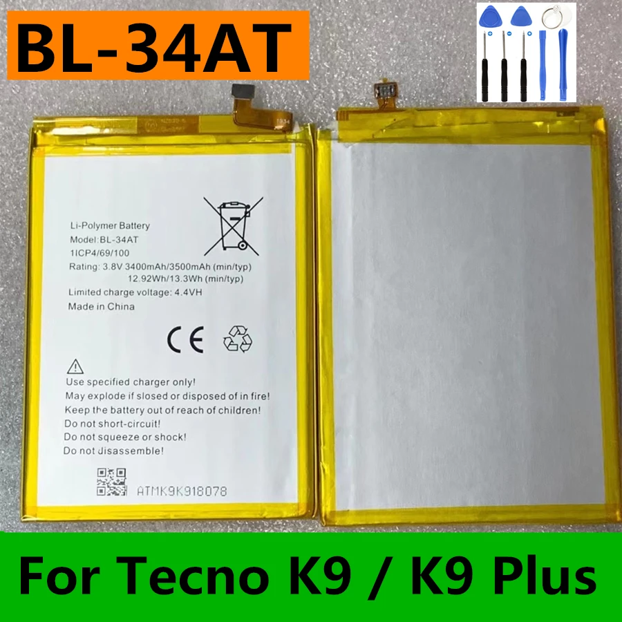 Фото Фотоаккумулятор для Tecno K9 Plus KA7 Camon 12 i4 11S Spark 2 3 Pro Phantom 9 CC9 AB7 KA6 KB7 KB8 CB7 №2