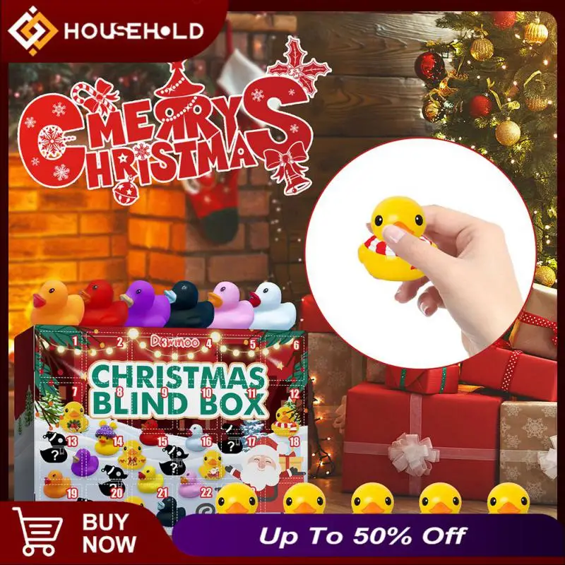 

Atmosphere Rubber Ducks Calendar With Toys 24-day 24 Grid Rubber Ducks Gift Box Creative Decorative Countdown Advent Calendars