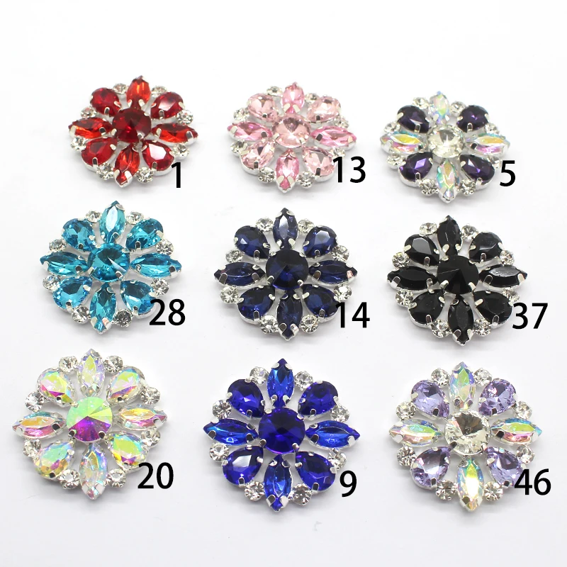 

5 шт./партия, стразы из стекла для рукоделия