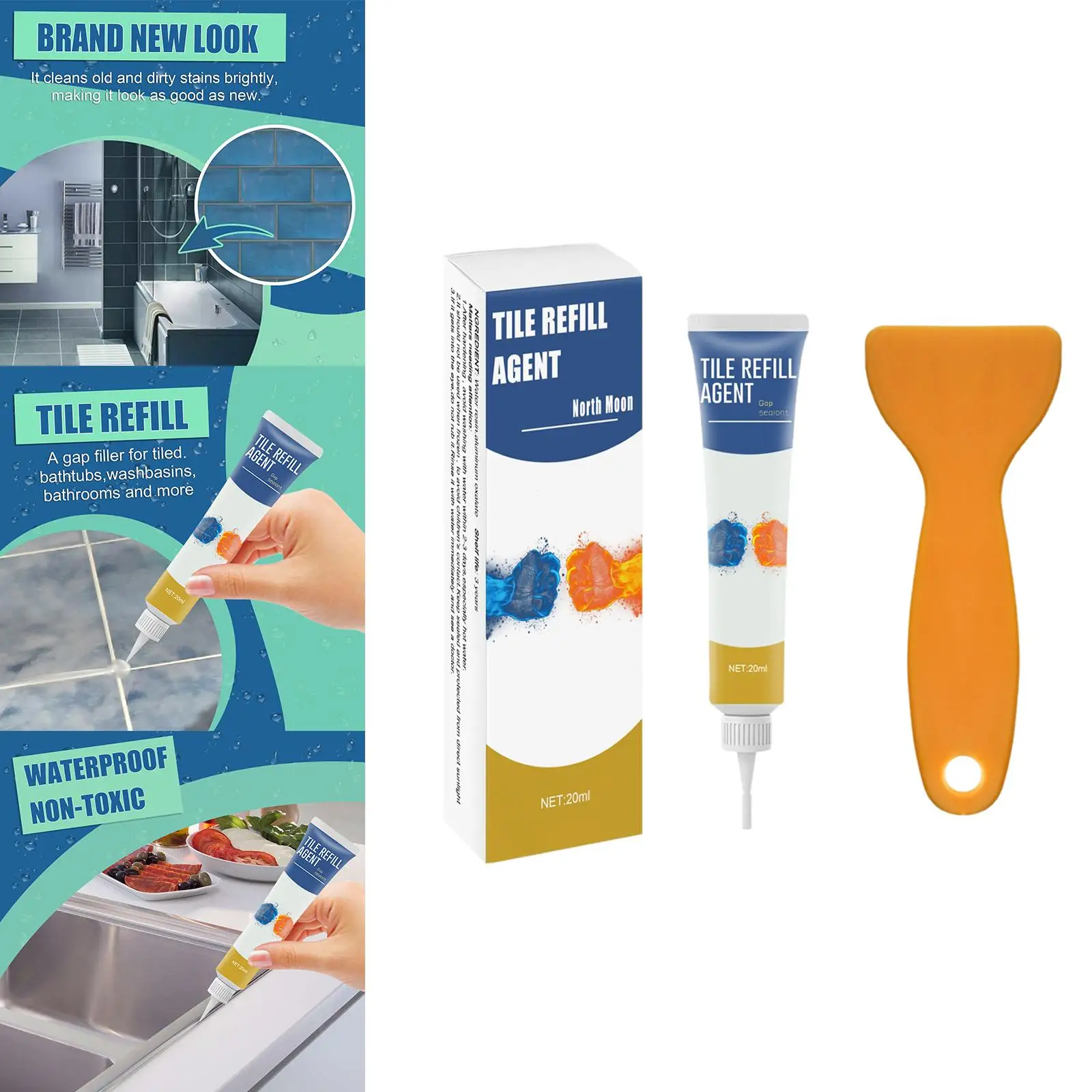 Средство для заправки плитки 20 мл со скребком