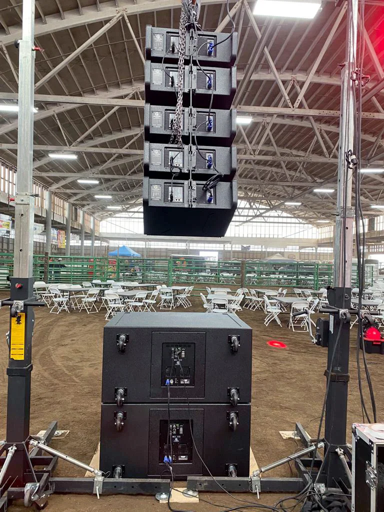 Звуковая система active line array 2x8 дюймов и пассивный динамик доступны